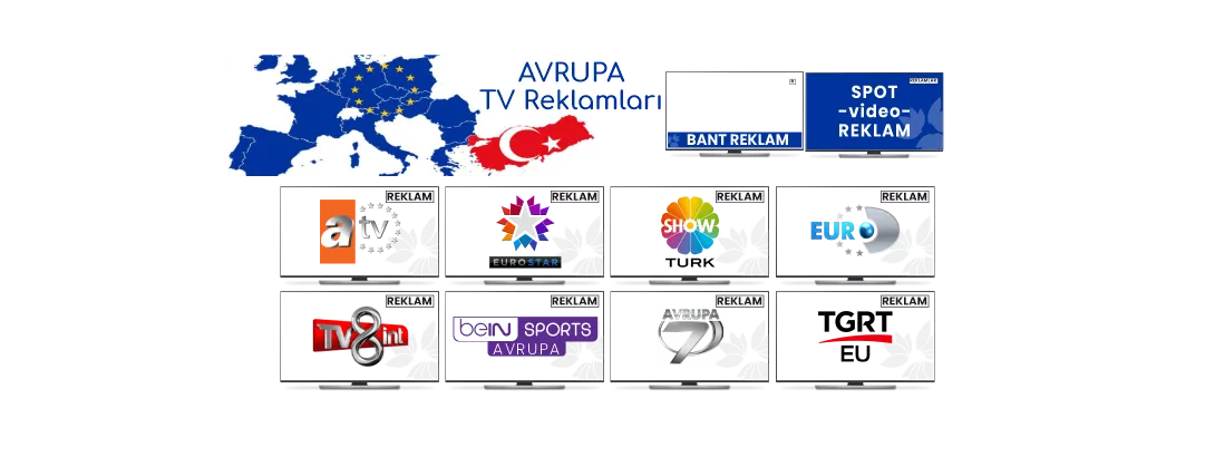 Avrupa da yayın türkçe yayın yapan televizyon kanallarında TV reklamları siparişinin doğru adresi sardunya reklam